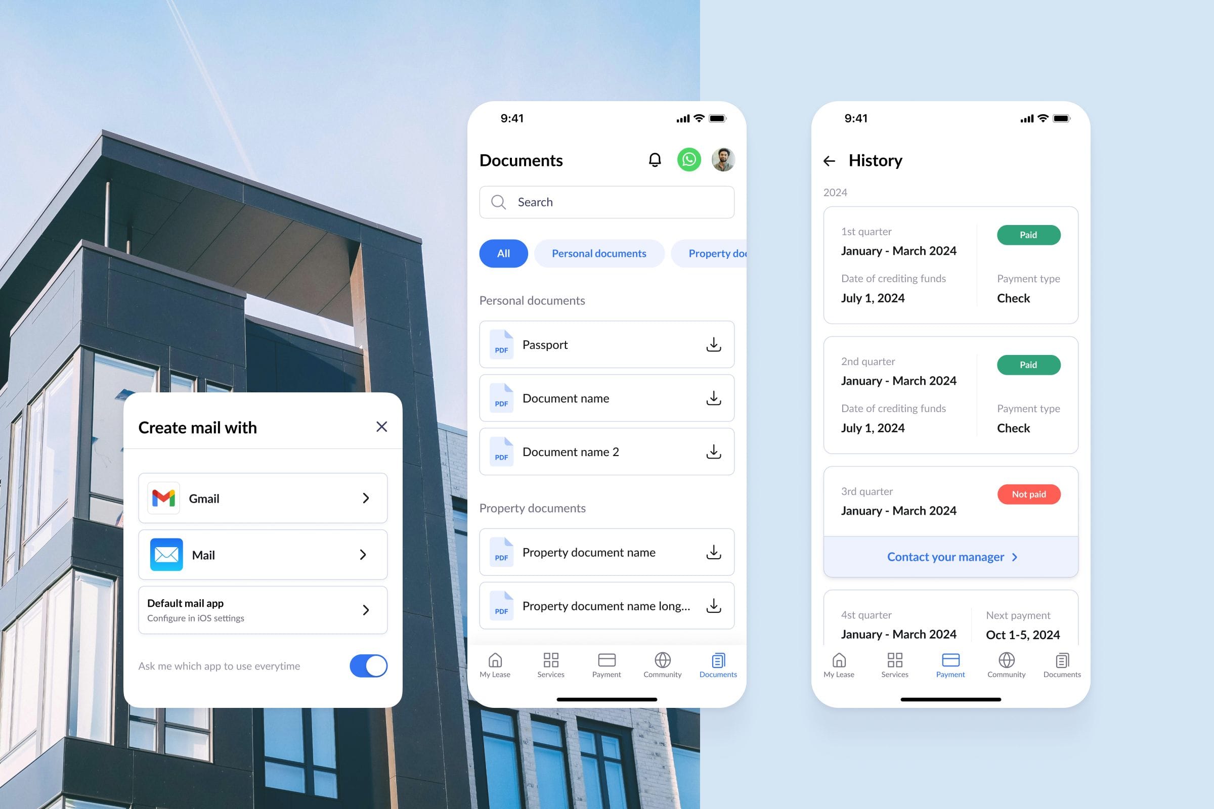 mobile app for tenants 