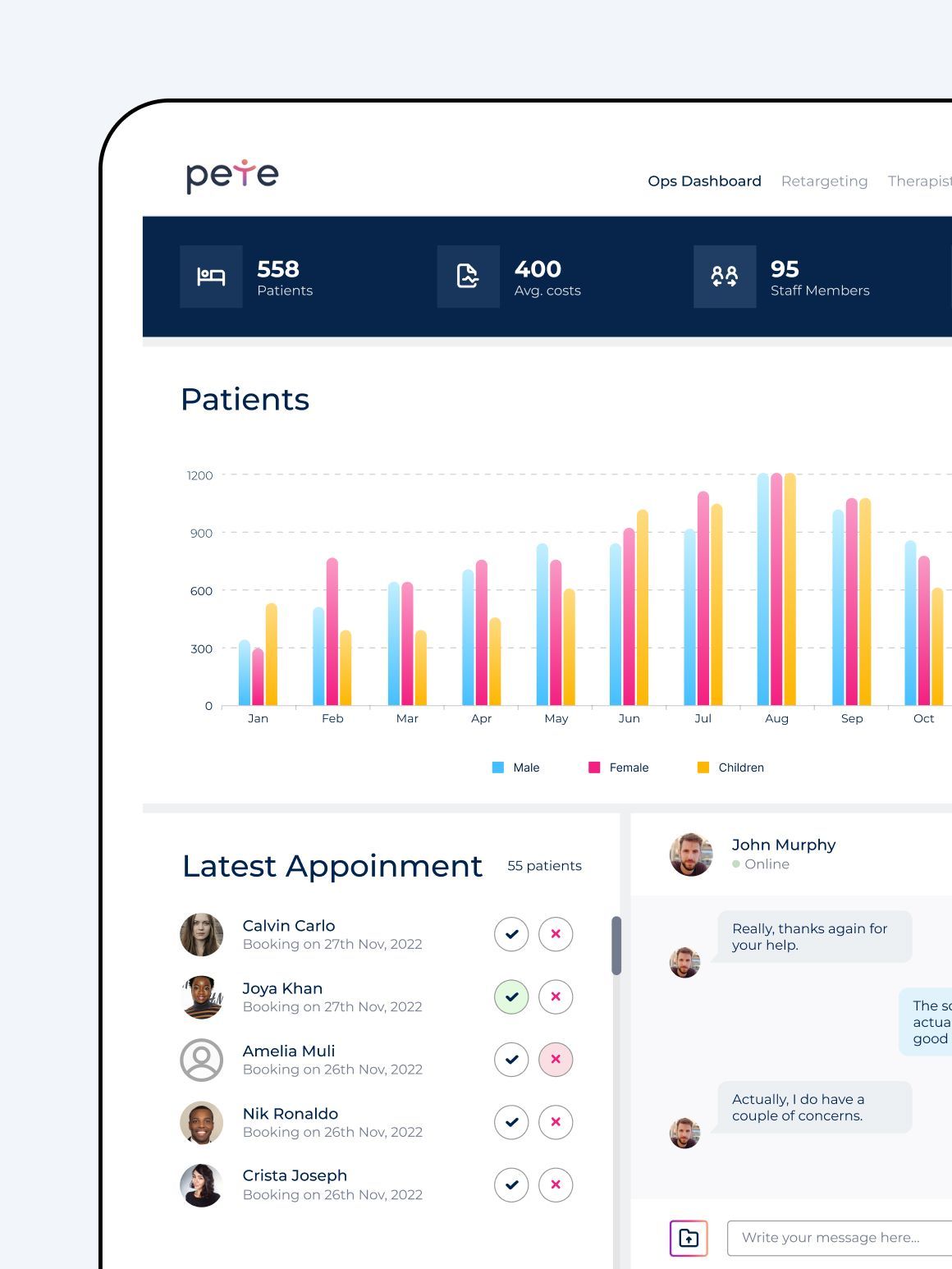 PETE health platform