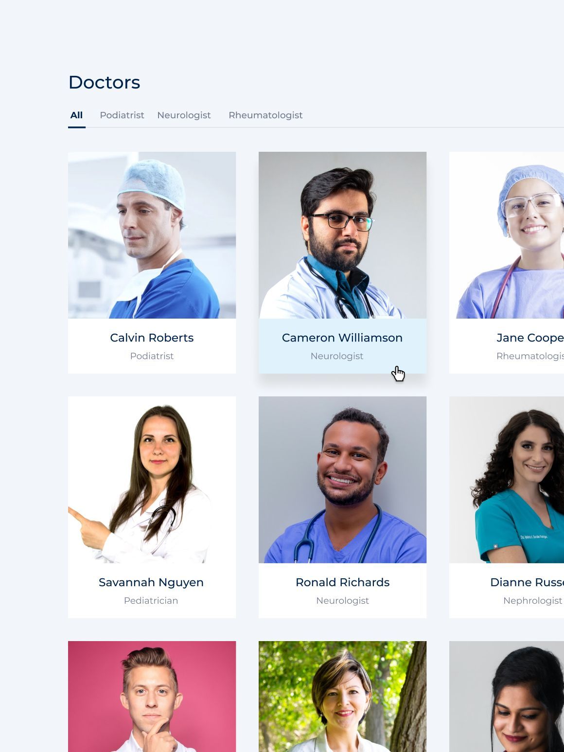 PETE health - doctors list