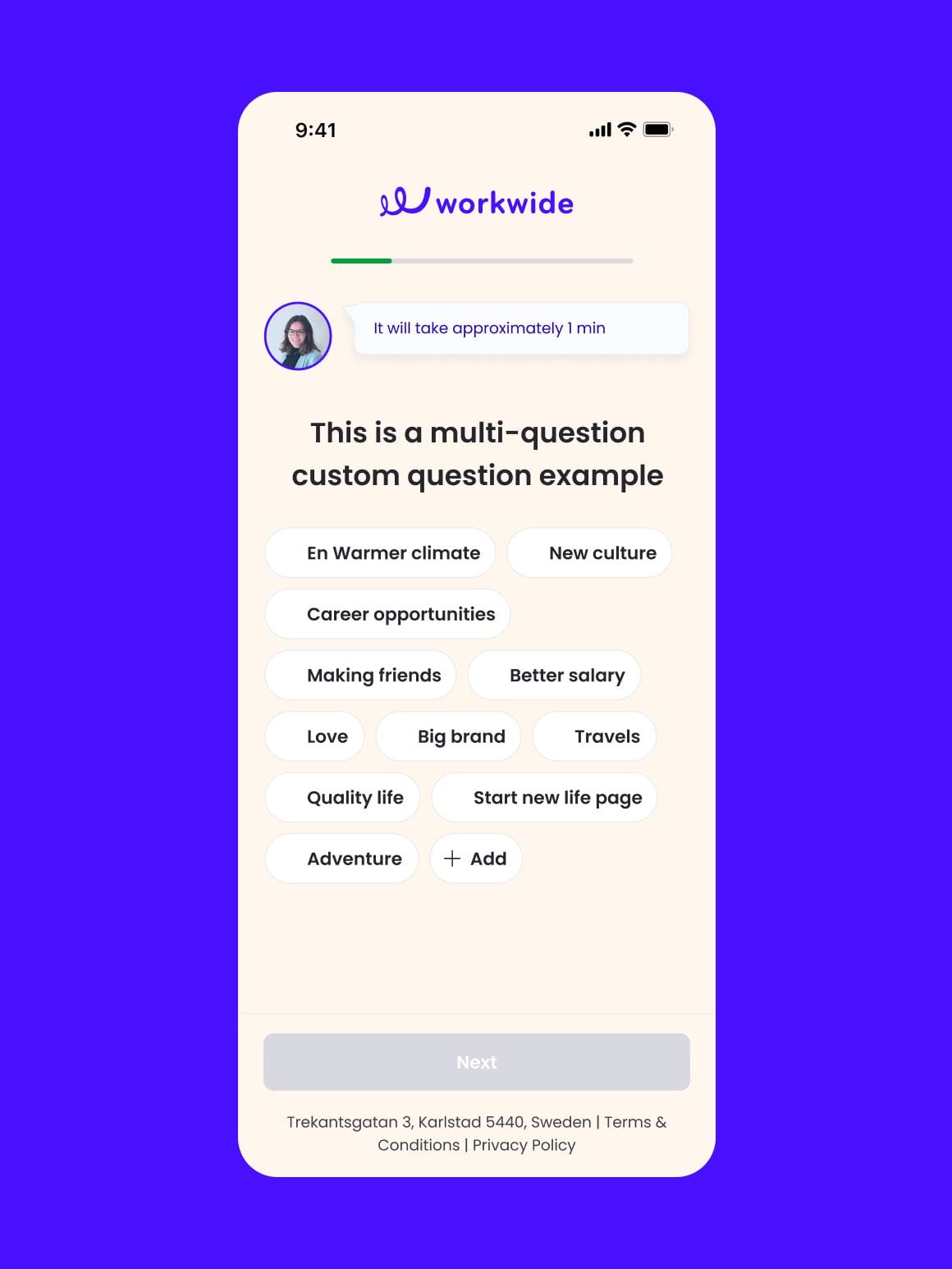workwide features
