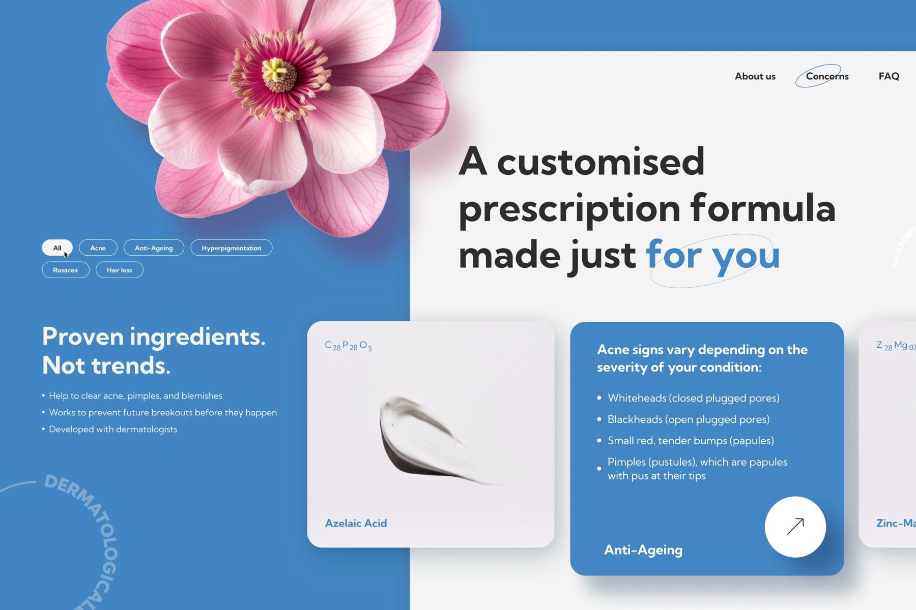 custom skincare platform development