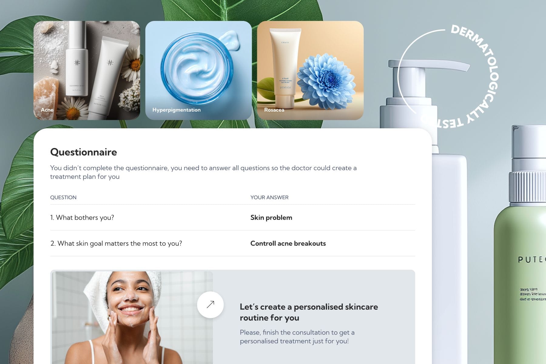 personal skincare platform development